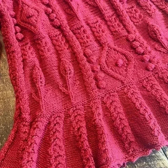 Cleo Ltd, Dublin | Hand Knitted Sweater, Red - Picture 6 of 8